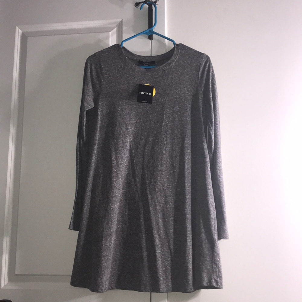 Gray mini dress